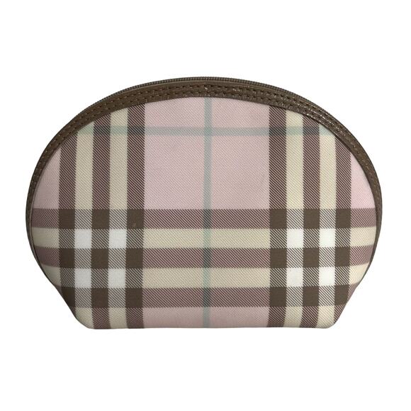 Burberry London Pink Nova Check Cosmetic Case - Picture 1 of 10